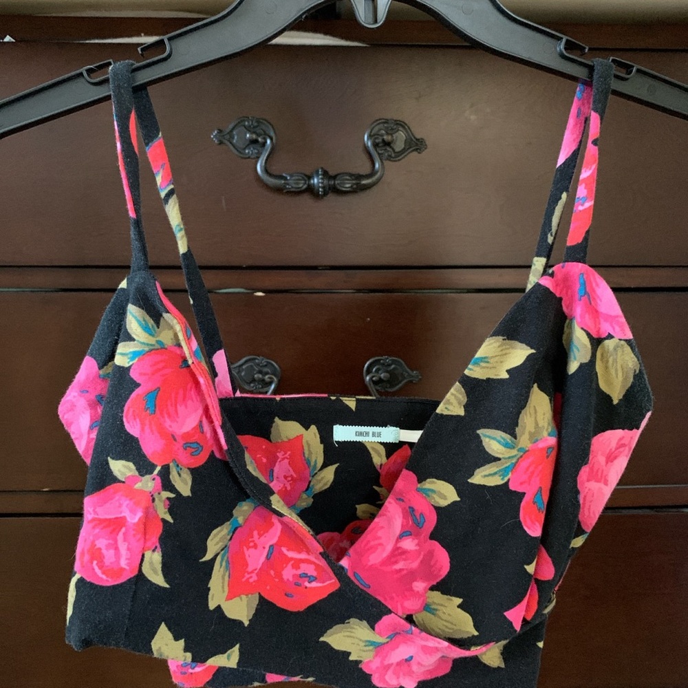 Urban outfitters floral crop top